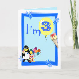 Dritter Geburtstag Karte