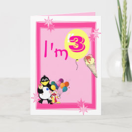 Dritter Geburtstag Karte