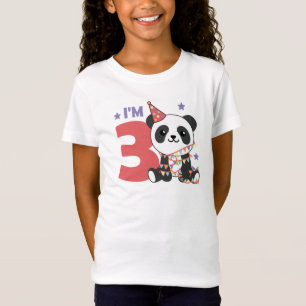 Dritter Geburtstag Panda für Kinder 3 Jahre T - Sh T-Shirt
