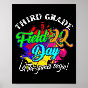 Dritter Grade Field Day 2022 Lass The Games Begin Poster