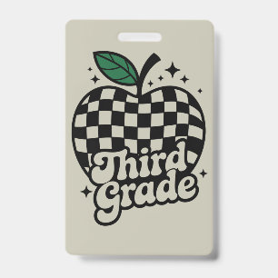 Dritter Lehrer der dritten Klasse zurück zur Schul Ausweis