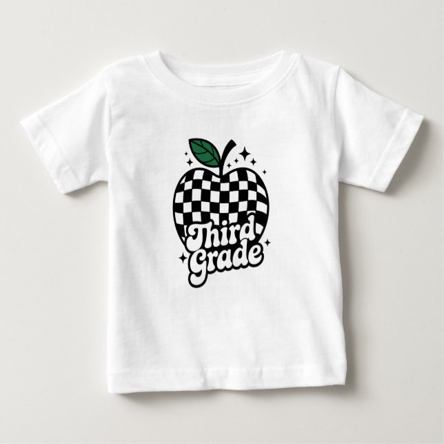 Dritter Lehrer der dritten Klasse zurück zur Schul Baby T-shirt (Vorderseite)
