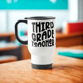 Dritter Lehrer | Einfaches Textdesign Reisebecher