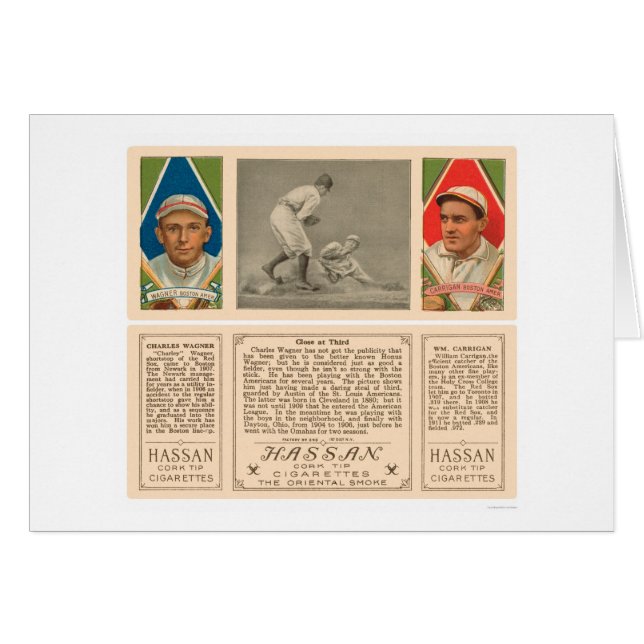 Dritter Red Sox Baseball 1912 stehlen (Vorderseite (Horizontal))