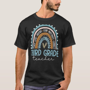 Dritter Schulleiter Lehre Liebe Inspirierte Erster T-Shirt