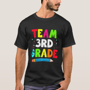 Dritter Stufe des Teams 3 Grad zurück zur Schule f T-Shirt