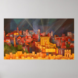 Dritter Tempel von Jerusalem Poster