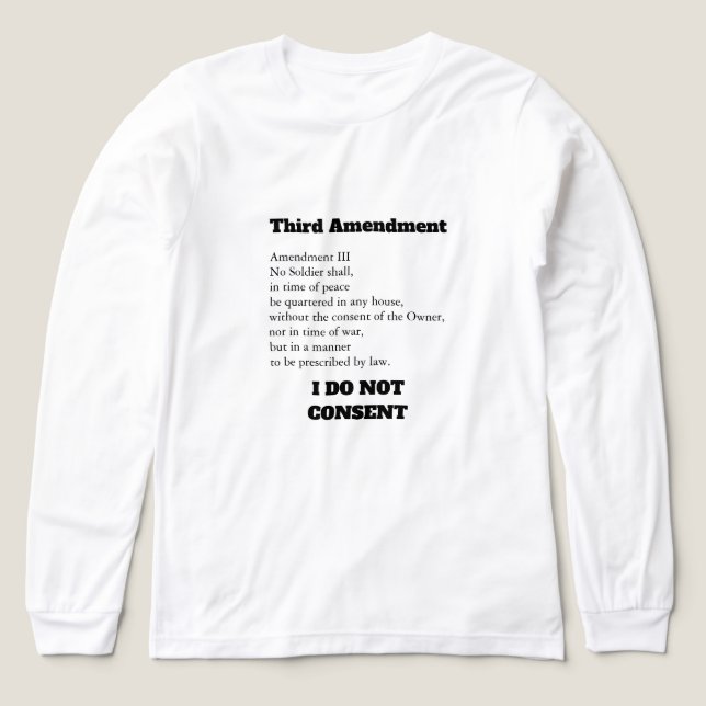 Dritter Verfassungszusatz Protest Zustimmung Tri-Blend Shirt (Design Vorderseite)
