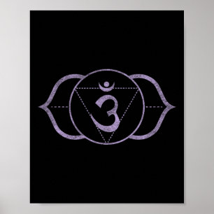 Drittes Auge Chakra Ajna – Kundalini Yoga Meditati Poster