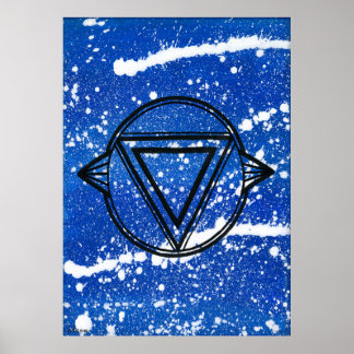 Drittes Auge Chakra - Dots One Poster
