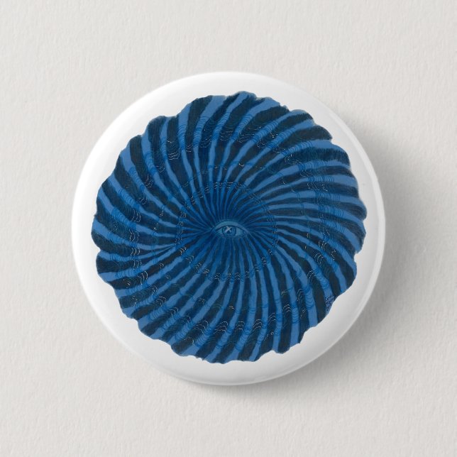 Drittes Auge Chakra Kunst #3 Button (Vorderseite)