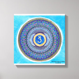 Drittes Auge Chakra Mandala-Leinwand-Kunst Leinwanddruck