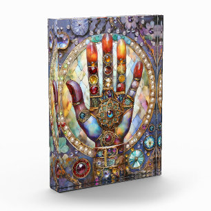 Drittes Auge Mystisches Palm Fotoblock