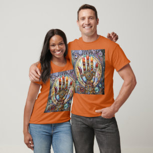 Drittes Auge Mystisches Palm T-Shirt