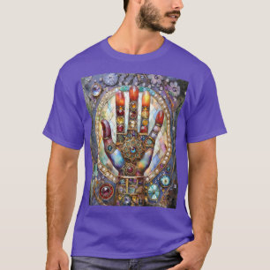 Drittes Auge Mystisches Palm T-Shirt