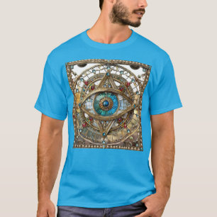 Drittes Auge Verzierte Fensterscheibe T-Shirt