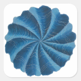 Drittes Eye Chakra Art #2 Quadratischer Aufkleber