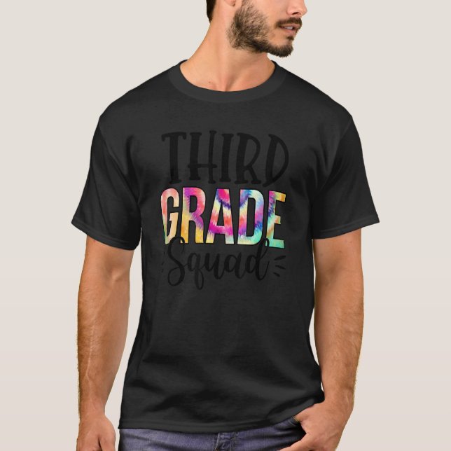 Drittes Gefärbte Krawatte-Lehrerteam T-Shirt (Vorderseite)