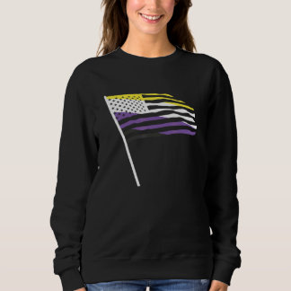 Drittes Gender LGBbt-Flag Que N Sweatshirt