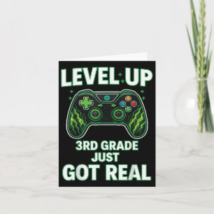 Drittes Level-Up-T-Shirt Got Karte