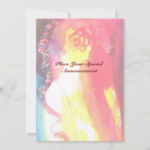 DRITTES MASKEN- Maskenball, Gold Rot Gelb Blau Ankündigung