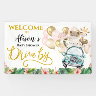 Drive by Baby Dusche WELCOME BANNER Niedlich Saf
