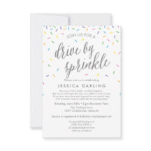 Drive by Sprinkle by Baby Shower Einladung