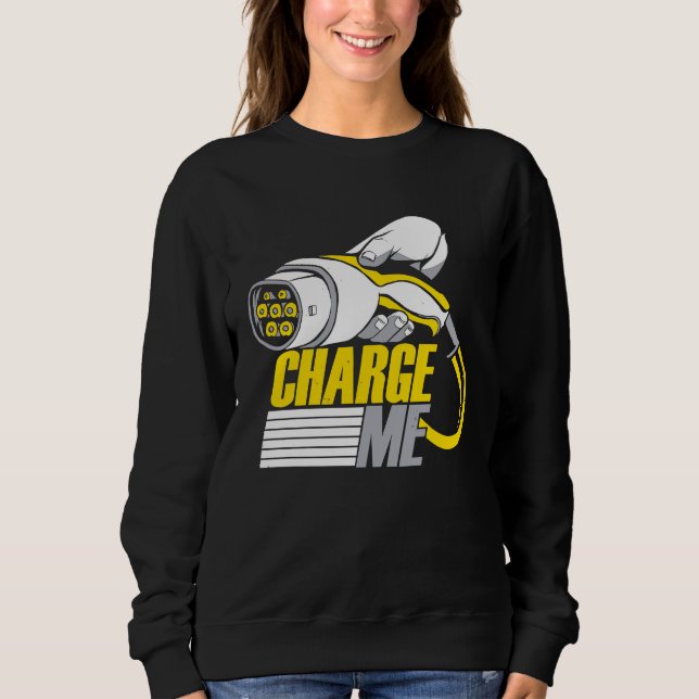 Drive Electric Cars EV Electric Vehicle Sweatshirt (Vorderseite)