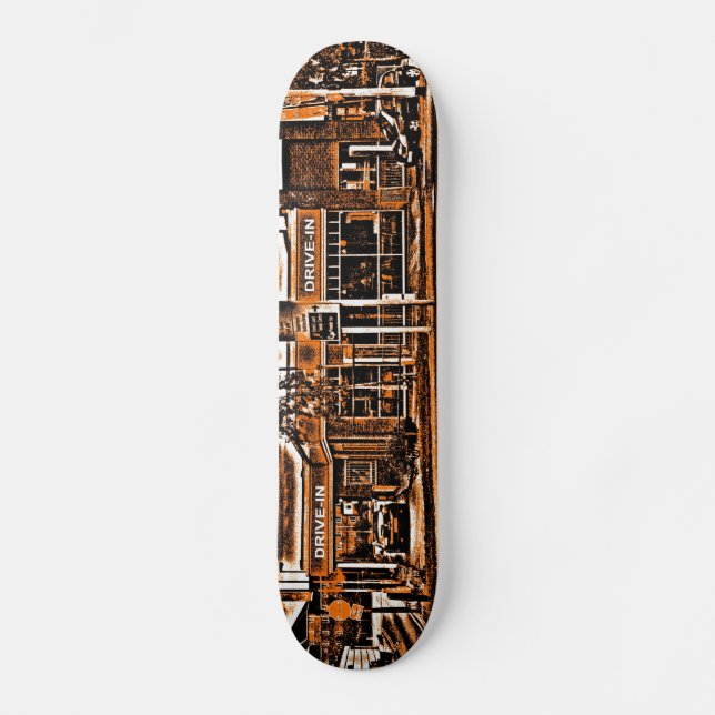 Drive-in Fried Chicken in Orange Skateboard (Vorderseite)