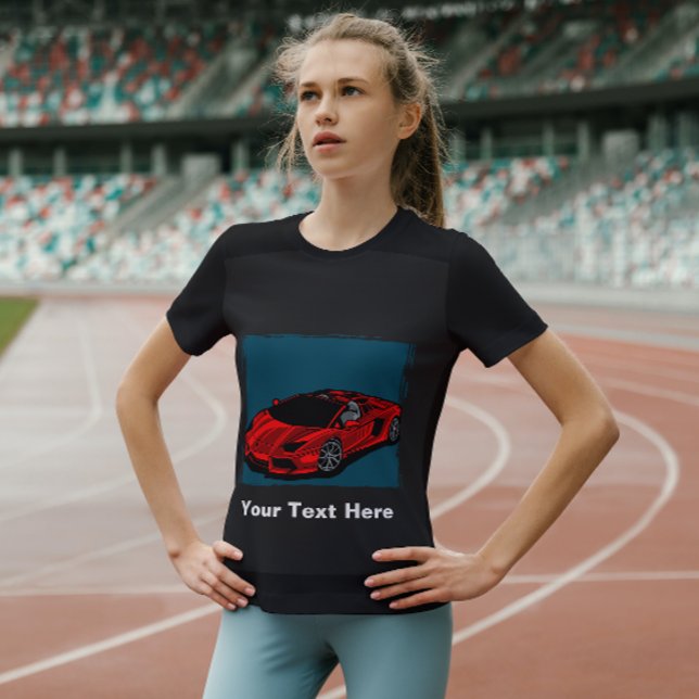 Drive Red Car T - Shirt (Von Creator hochgeladen)
