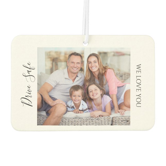 Drive Safe Custom Photo Car Autolufterfrischer (Rückseite)