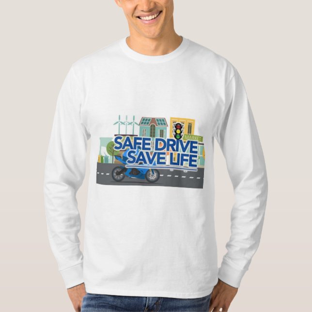 "Drive Safe, Rett Lives" T-Shirt (Vorderseite)