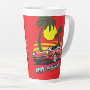 'Drive the Legend' v02 Latte-Mug Milchtasse