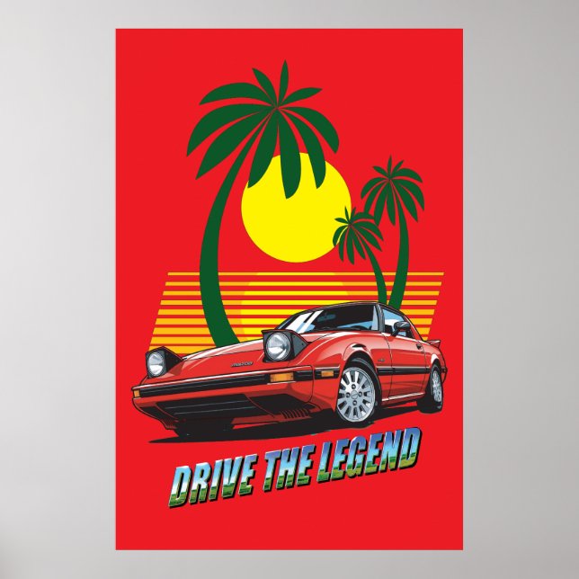 'Drive the Legend' v02 Poster (Vorne)