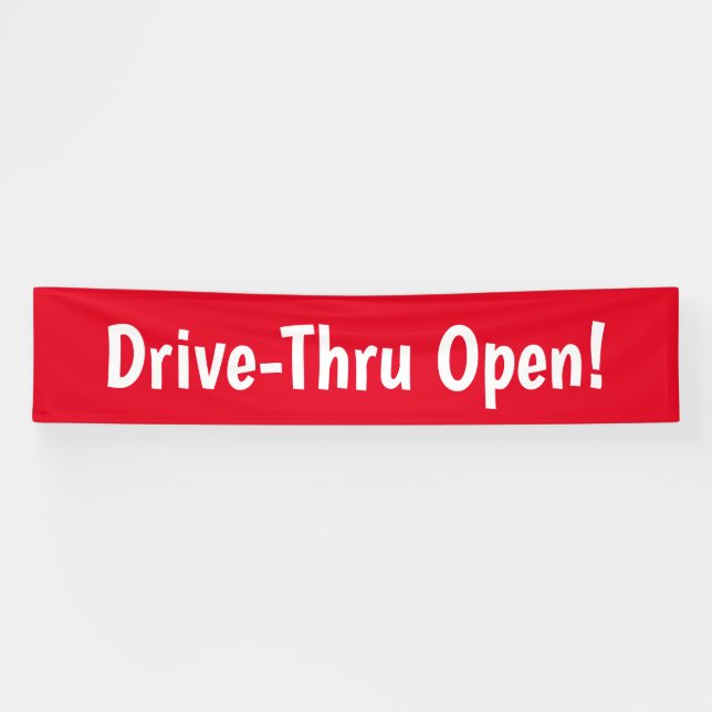 Drive-Thru offen! Banner (Horizontal)