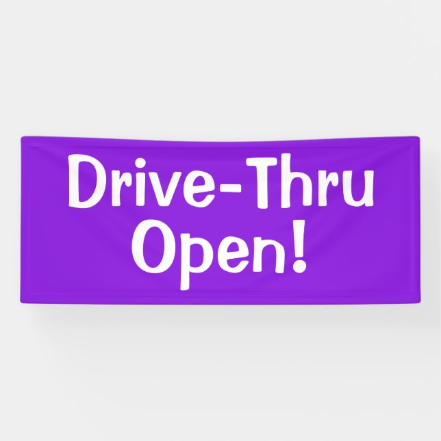 Drive-Thru offen! Banner (Horizontal)