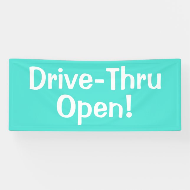 Drive-Thru offen! Banner (Horizontal)