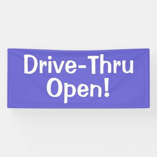 Drive-Thru offen! Banner (Horizontal)