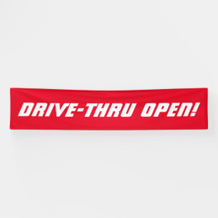 Drive-Thru OFFEN! Restaurant Banner
