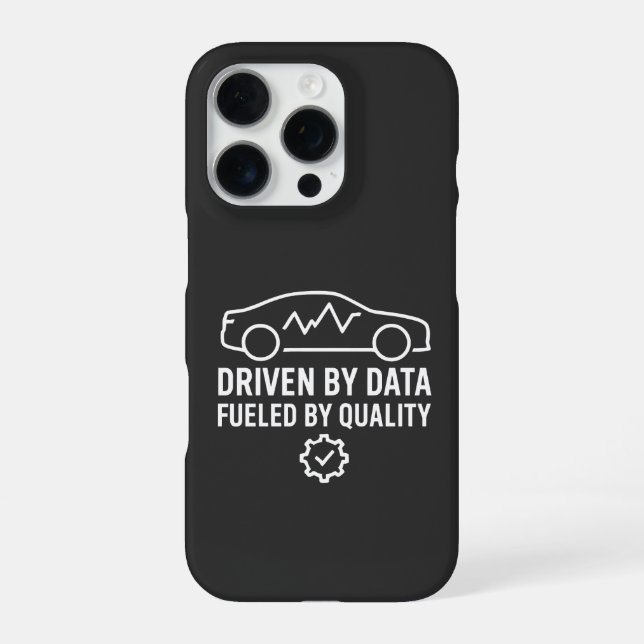 Driven by Data Fueled by Quality Automotive QA iPhone Hülle (Rückseite)