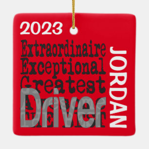 Driver Extraordinaire CUSTOM Keramikornament