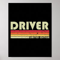 Driver Funny Job Title Professionals Geburtstagsar