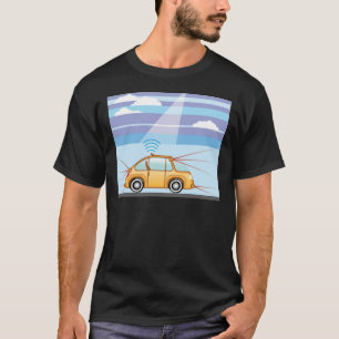 Driverless Auto. Selbst-Fahren des Autos T-Shirt