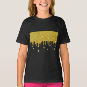Driving Gold Glitzer Effect & Glitzern T-Shirt