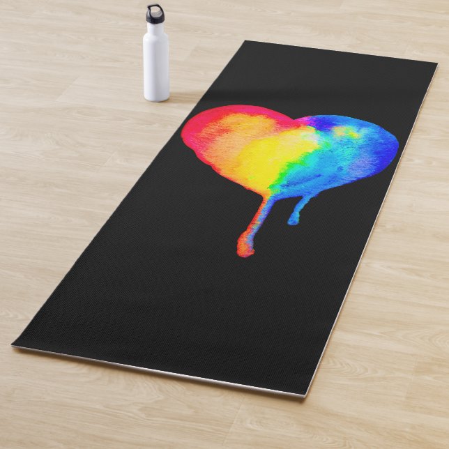 Driving Rainbow Heart Yoga Mat Yogamatte (Beispiel)