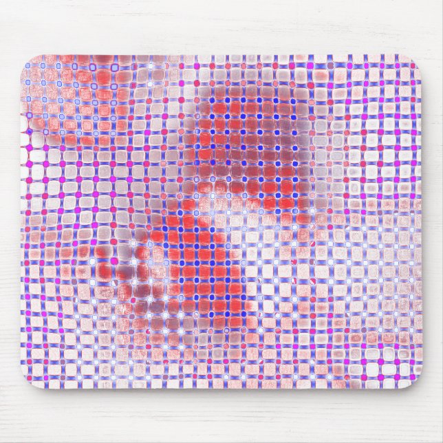 Drizzled Spots unter Gitter rustikale antiquierte  Mousepad (Vorne)