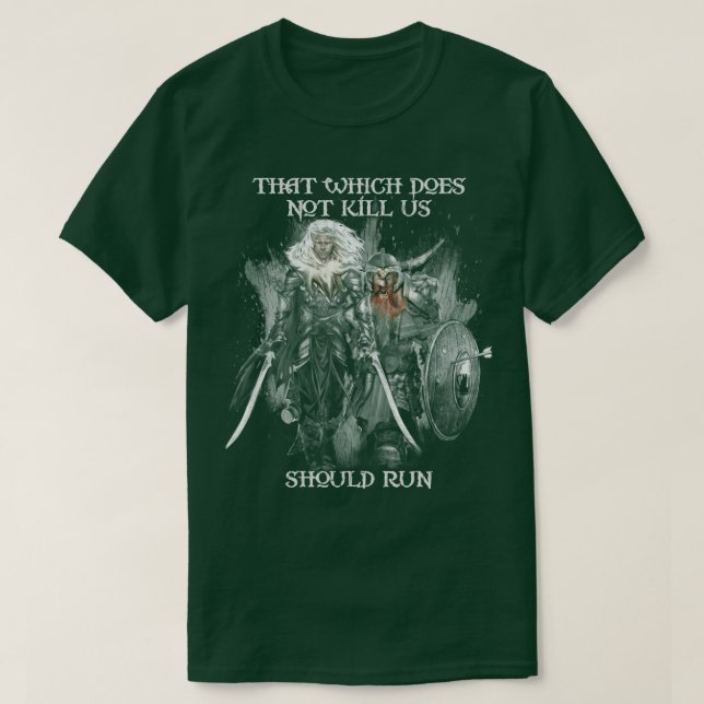 Drizzt DoUrden und Bruenor Battlehammer T-Shirt (Design vorne)