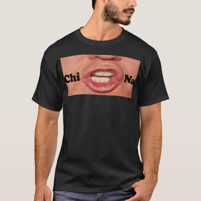 Drle Chine Donald Trump Meme Impression Rigide T-Shirt (Vorderseite)