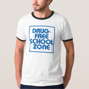 Droge-Freies Schulzonen-Zeichen T-Shirt