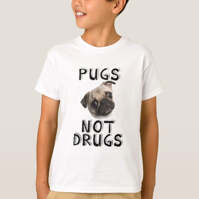 Drogen der Möpse nicht T-Shirt (Vorderseite)